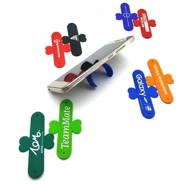 Ultra Thin U Shape Snap On Silicone Phone Stand Holder