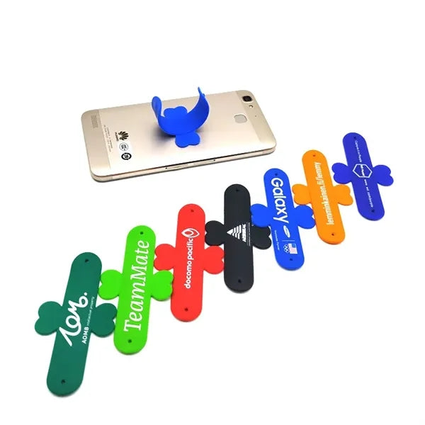 Ultra Thin U Shape Snap On Silicone Phone Stand Holder