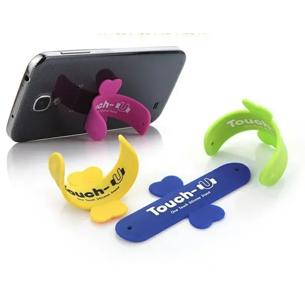 Ultra Thin U Shape Snap On Silicone Phone Stand Holder