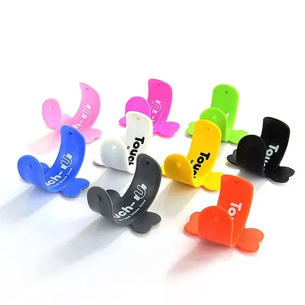 Ultra Thin U Shape Snap On Silicone Phone Stand Holder