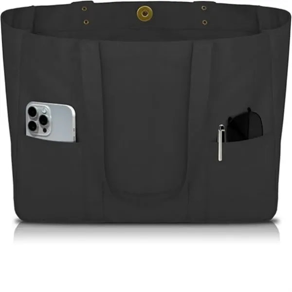 Large Canvas Tote Bag for Women with Pockets