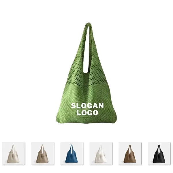 Summer Beach Crochet Tote Mesh Bag