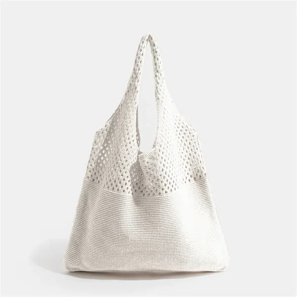 Summer Beach Crochet Tote Mesh Bag