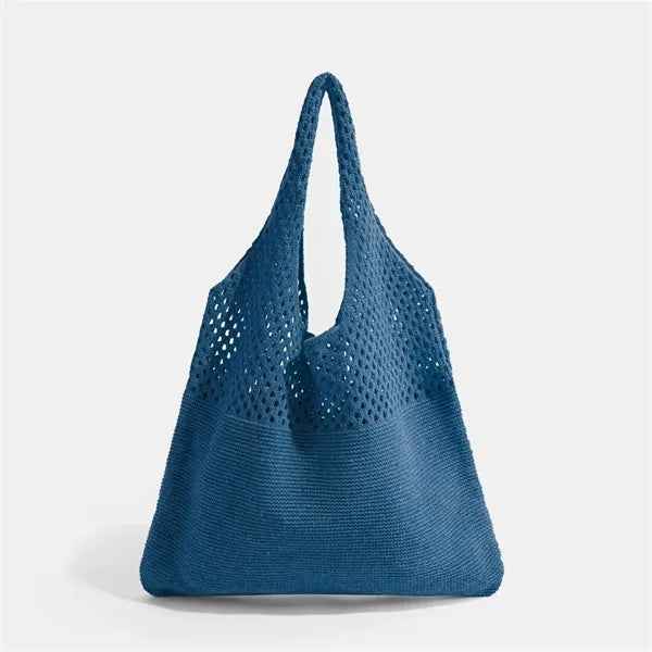 Summer Beach Crochet Tote Mesh Bag