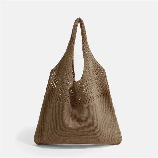 Summer Beach Crochet Tote Mesh Bag