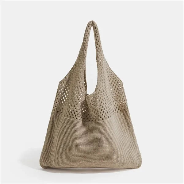 Summer Beach Crochet Tote Mesh Bag