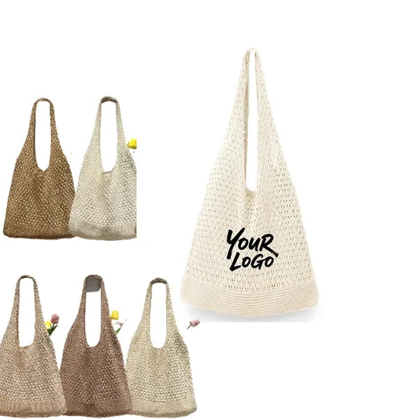 Crochet Beach Tote Summer Bag for Women Aesthetic