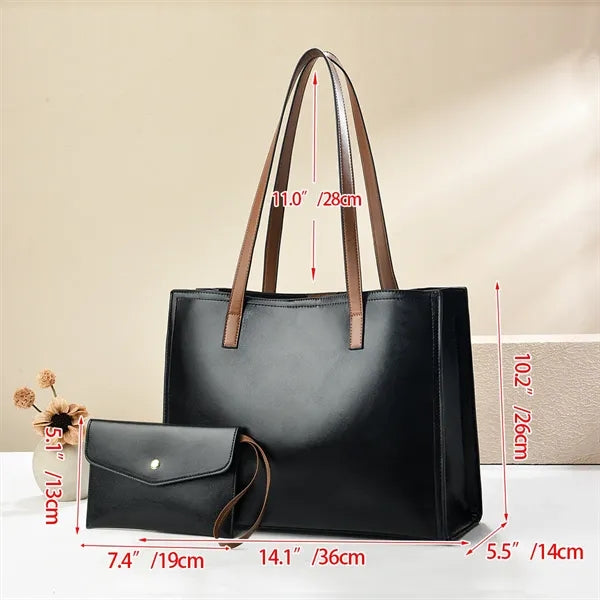 Pu Leather Tote Bag Women