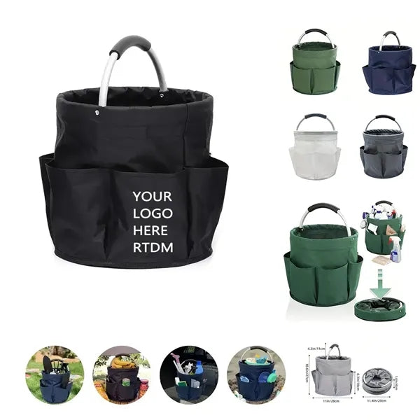Oxford Grocery Storage Basket Garden Tool Handle Bag
