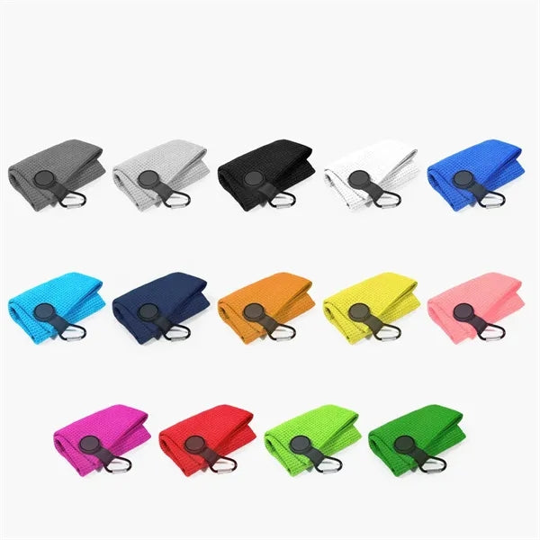 Microfiber Magnetic Golf Towel With Carabiner