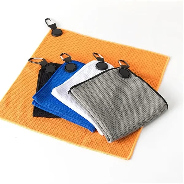 Microfiber Magnetic Golf Towel With Carabiner