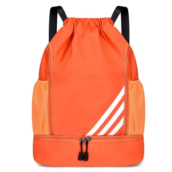 Sports Drawstring Backpack Water Resistant Basketball Bag