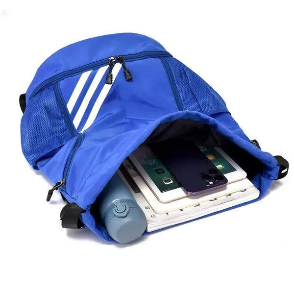 Sports Drawstring Backpack Water Resistant Basketball Bag