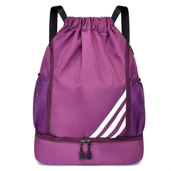 Sports Drawstring Backpack Water Resistant Basketball Bag