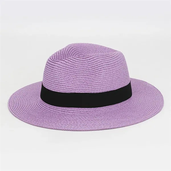 Foldable Summer Straw Hat Wide Brim