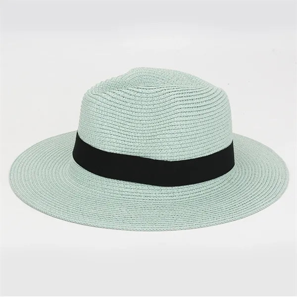 Foldable Summer Straw Hat Wide Brim