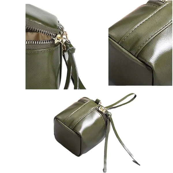 Mini Leather Tote Lipstick Coin Purse