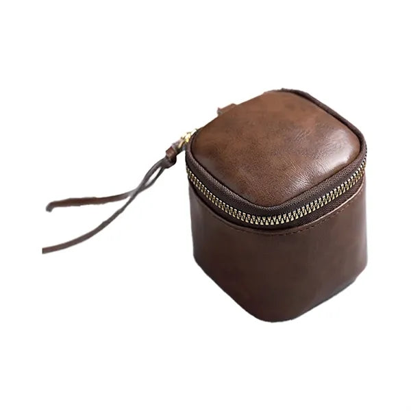 Mini Leather Tote Lipstick Coin Purse
