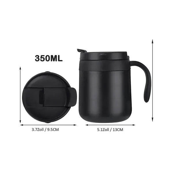 10Oz. Stainless Steel Mug with Handle and Insulated Design