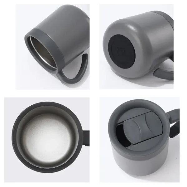 10Oz. Stainless Steel Mug with Handle and Insulated Design