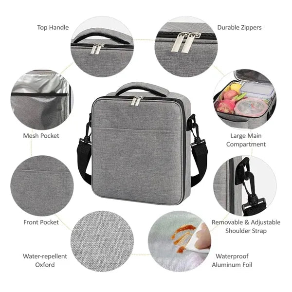 Multipurpose Insulated Lunch Bag w/ Shoulder Strap