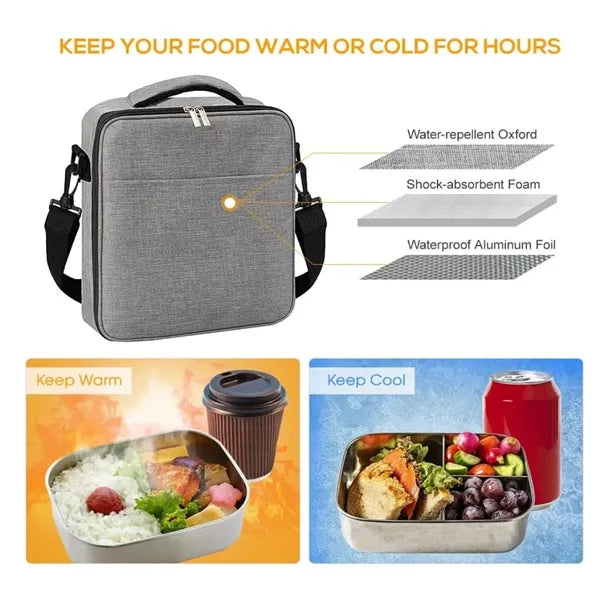 Multipurpose Insulated Lunch Bag w/ Shoulder Strap