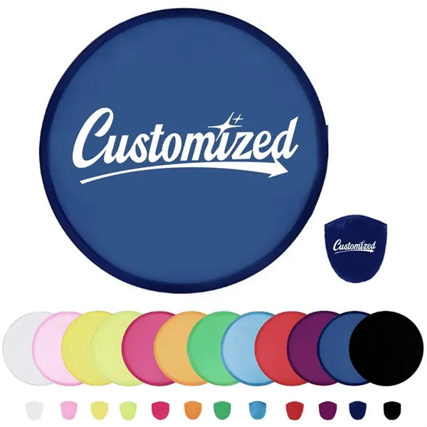 Folding Hand Fan Flyer with Pouch