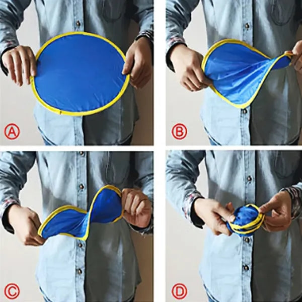 Folding Hand Fan Flyer with Pouch