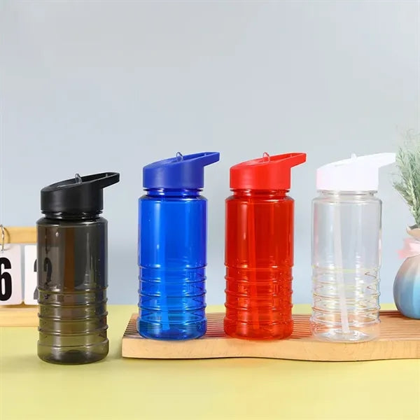 20oz Plastic Water Bottle with Straw Lid