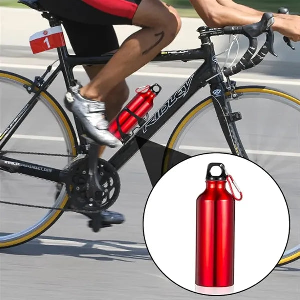 20Oz. Colorful Aluminum Sports Bottle with Loop Cap