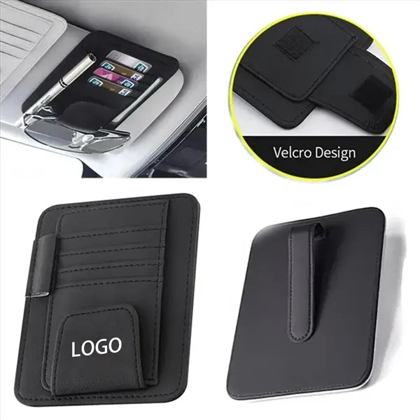 Elite Leather Sun Visor Organizer