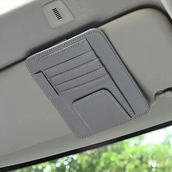 Elite Leather Sun Visor Organizer