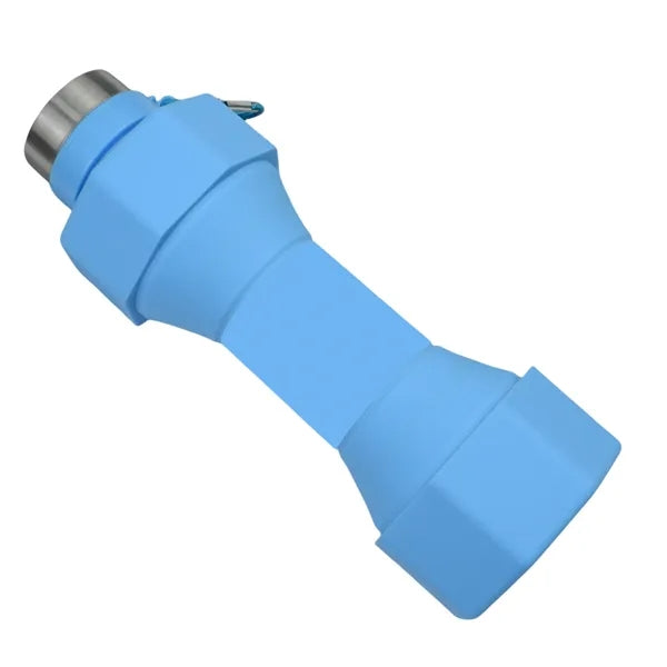 22oz Workout Dumbbell Silicone Foldable Water Bottle