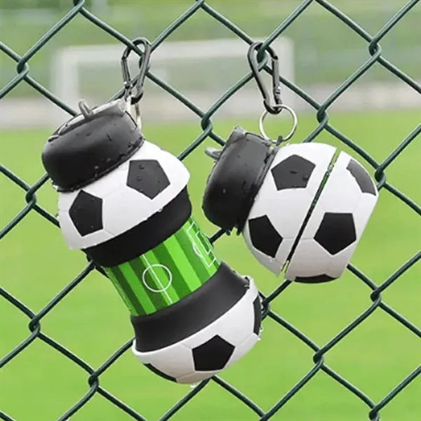 Sports-Themed Kids Water Bottle with Spout and Carry Loop