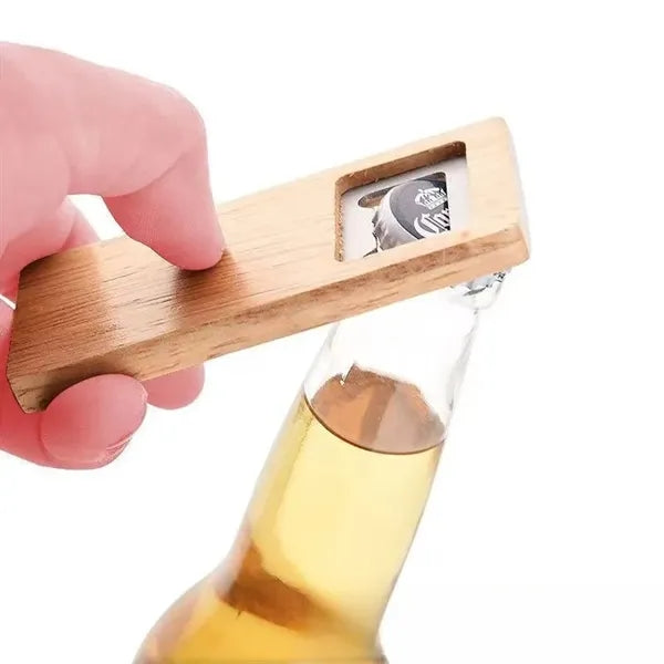 Barware Tool Wooden Bottle Opener for Beer