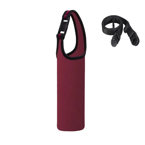 Neoprene Water Bottle Holder with Adjustable Strap