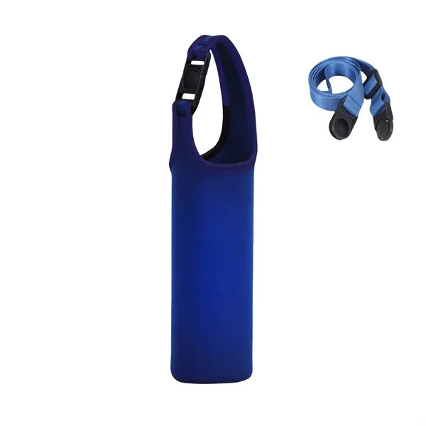 Neoprene Water Bottle Holder with Adjustable Strap