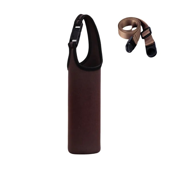 Neoprene Water Bottle Holder with Adjustable Strap