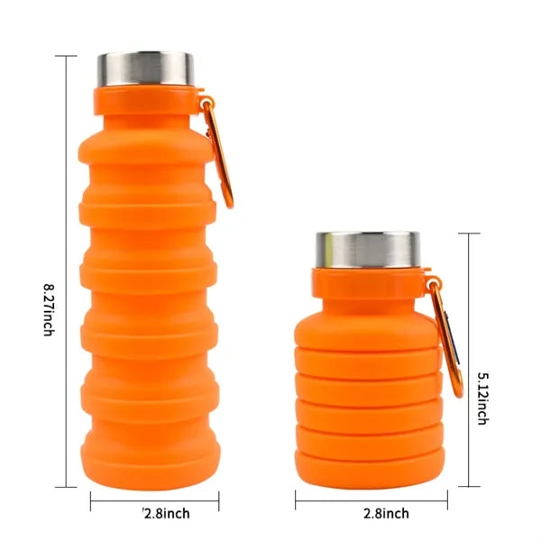 17oz Outdoor Silicone Collapsible Water Bottle
