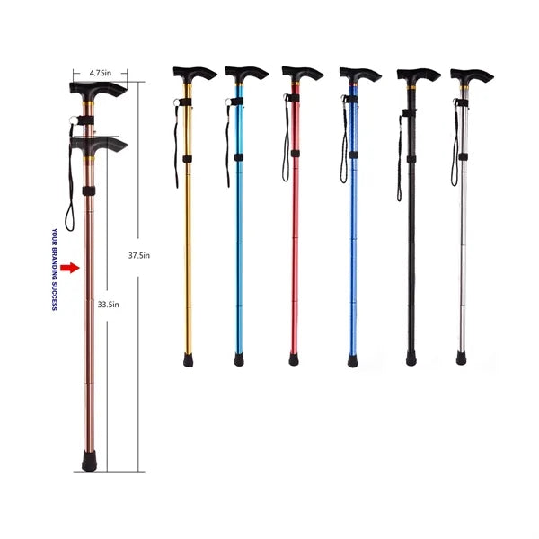 Foldable Walking Cane - Lightweight & Adjustable Anti-Slip