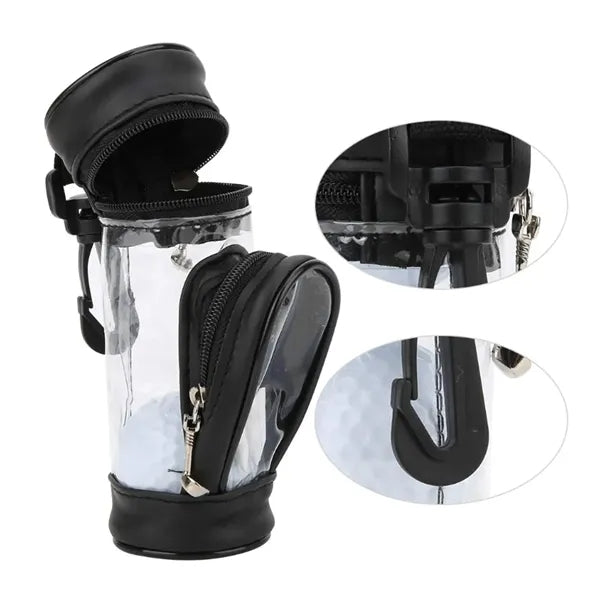 Portable Golf Ball Tee Holder with Clip
