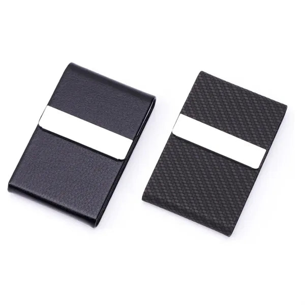 PU Leather Stainless Steel Business Card Case