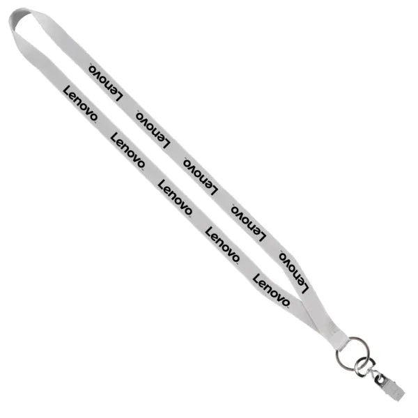 1/2" Polyester Sewn Lanyard with Silver Split-Ring