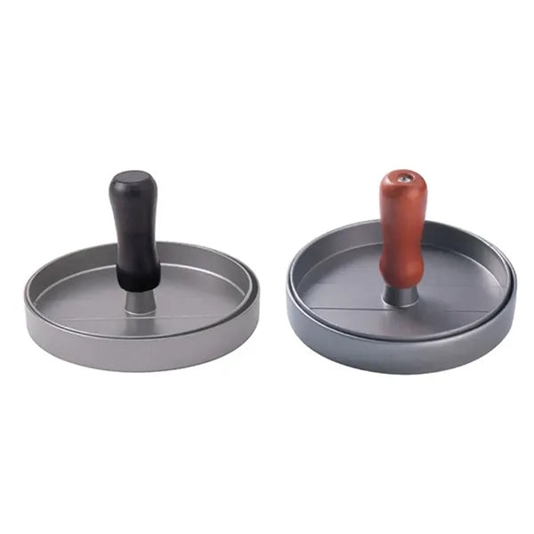 Aluminum Burger Press with Handle and 100 Patty Papers