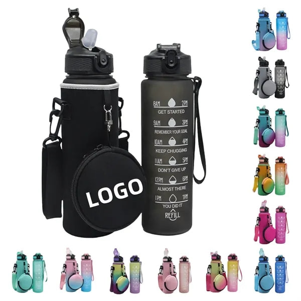 Neoprene Water Bottle Sleeve With Pouch