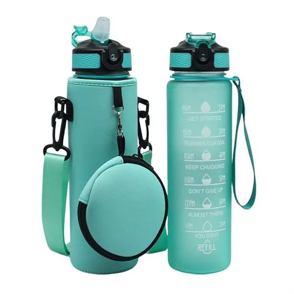 Neoprene Water Bottle Sleeve With Pouch