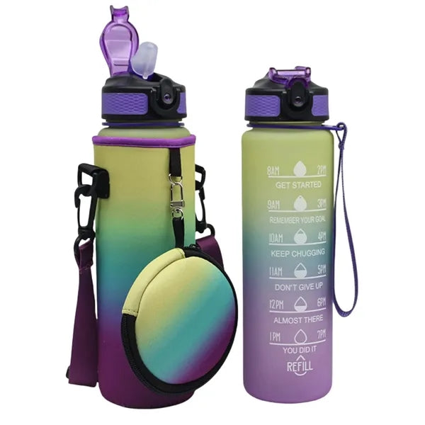Neoprene Water Bottle Sleeve With Pouch