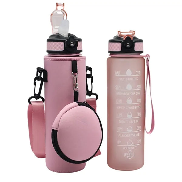 Neoprene Water Bottle Sleeve With Pouch