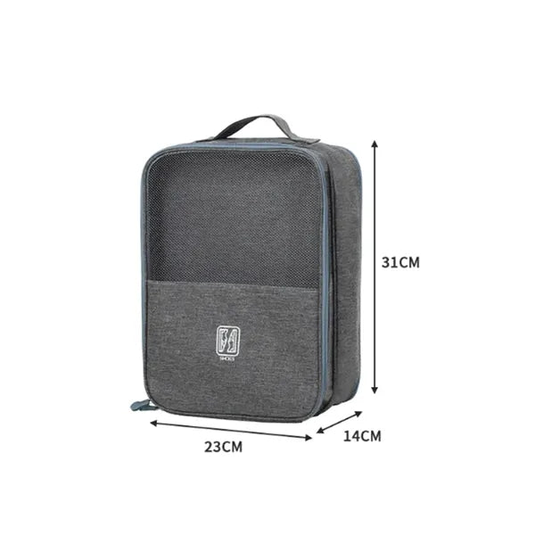 Portable Travel Shoe Bag Organizer Storage w/ Luggage Strap