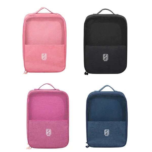 Portable Travel Shoe Bag Organizer Storage w/ Luggage Strap